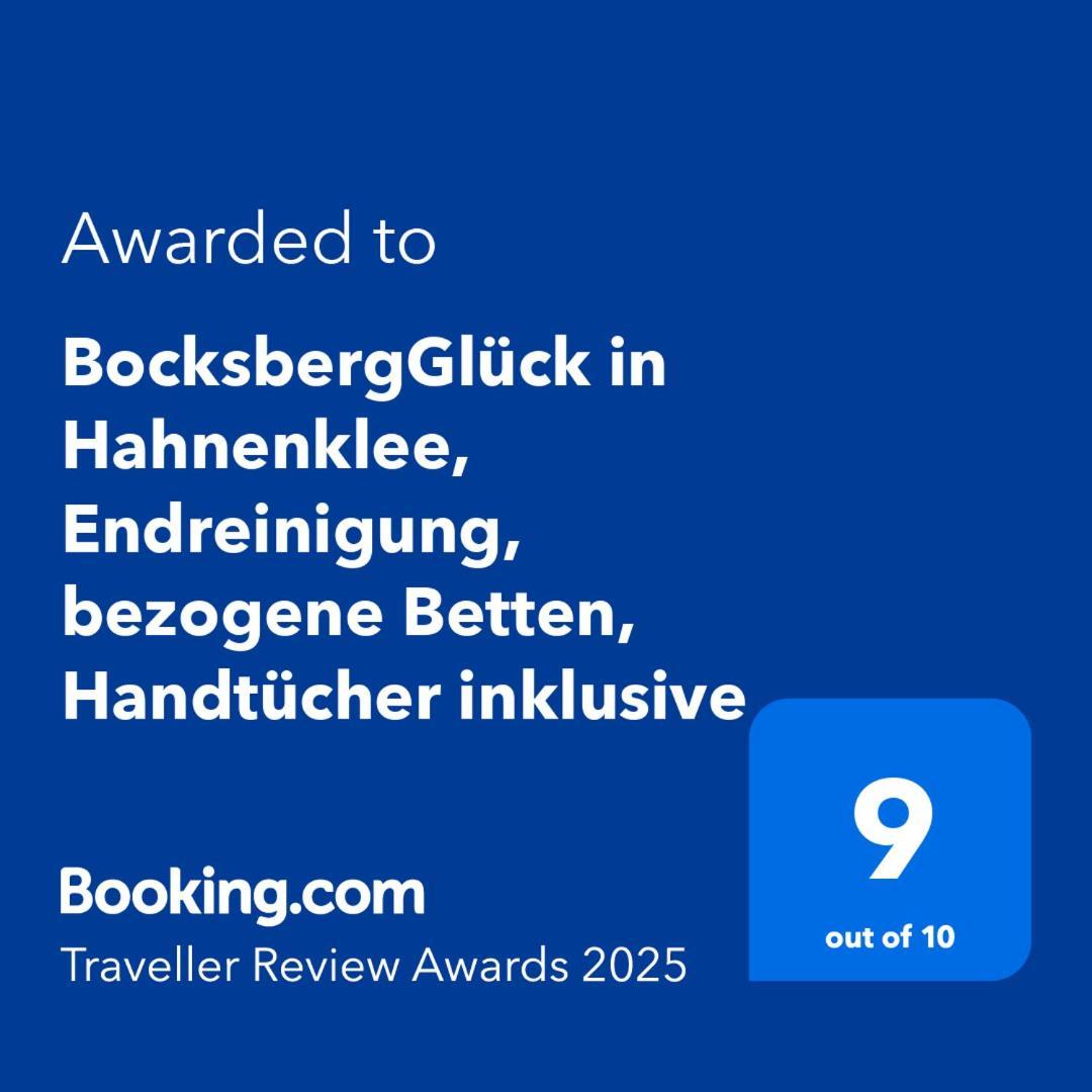 Bocksbergglueck In Hahnenklee, Endreinigung, Bezogene Betten, Handtuecher Inklusive Гослар Экстерьер фото